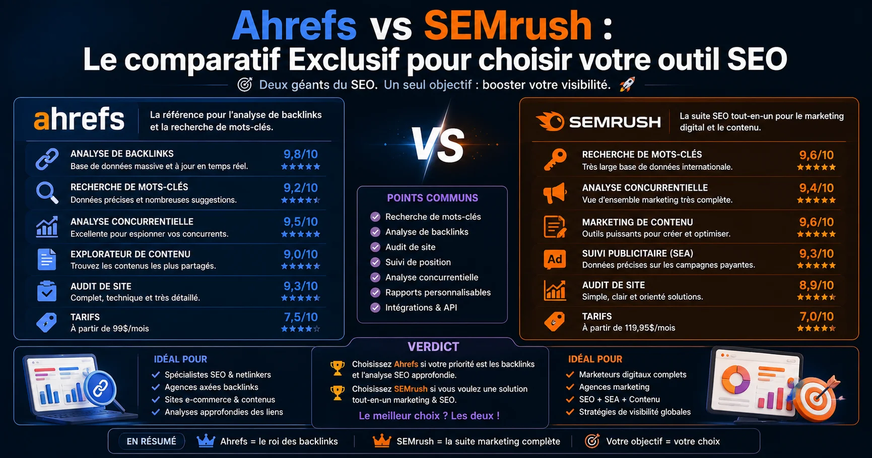 Ahrefs vs SEMrush