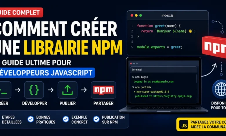 Créer une librairie npm
