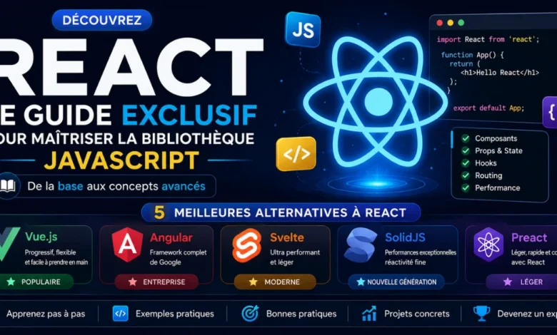 Architecture moderne React 2026 avec Server Components et écosystème JavaScript