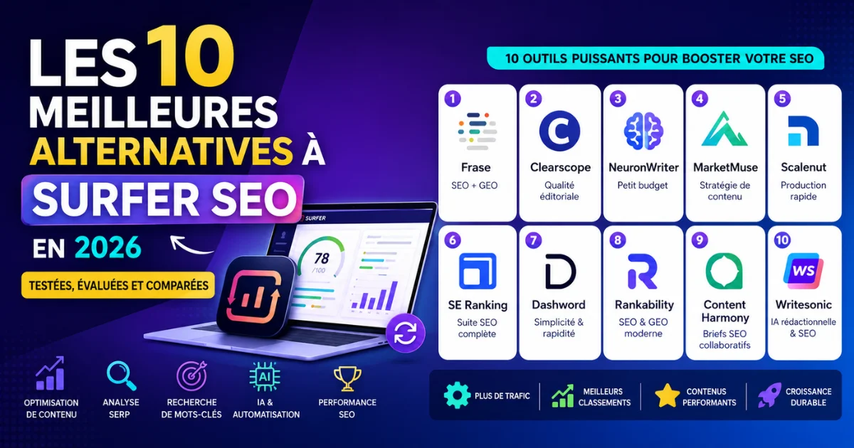 alternatives à Surfer SEO