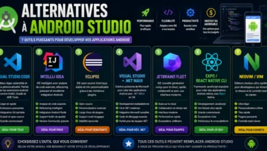 Les meilleures alternatives à Android Studio
