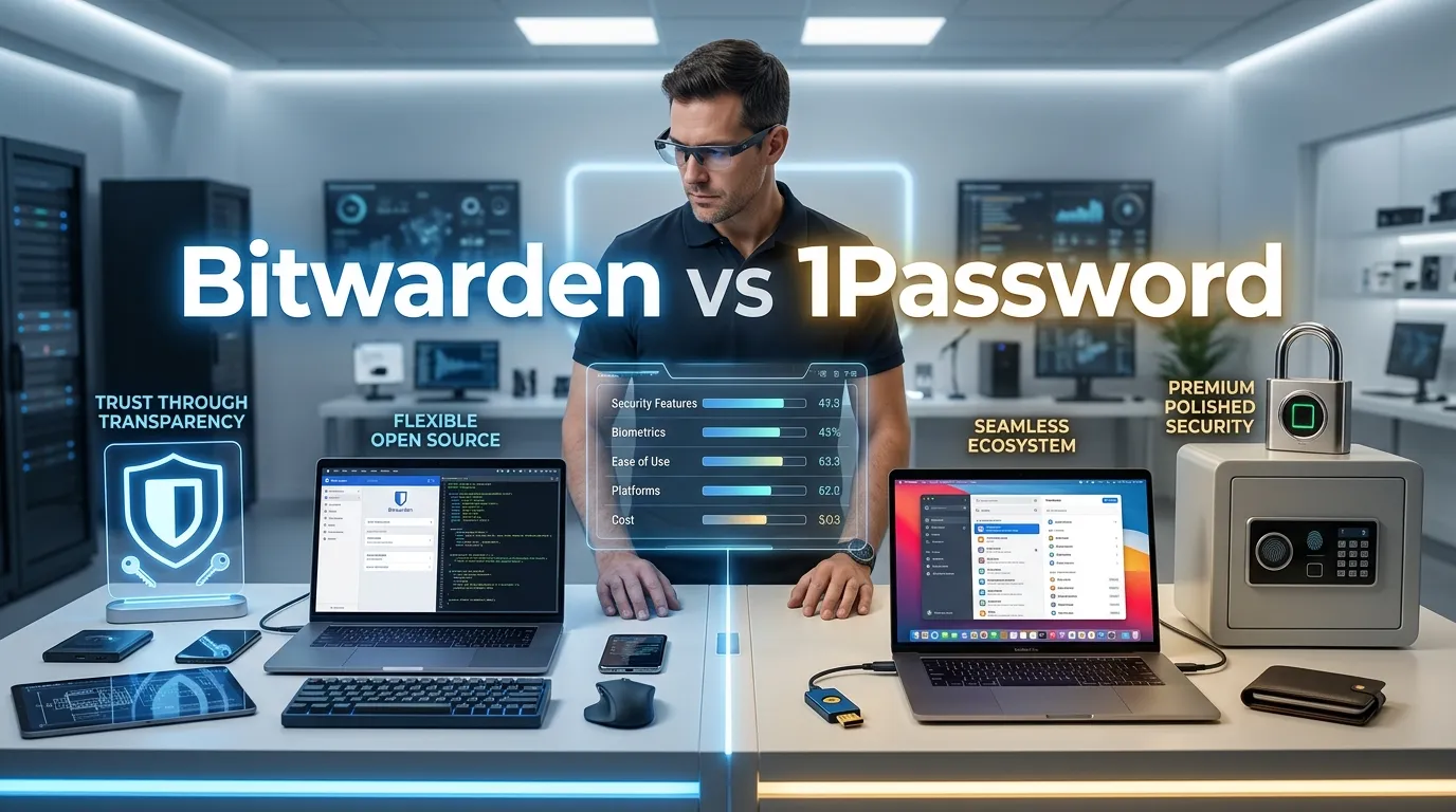 Bitwarden vs 1Password 1.