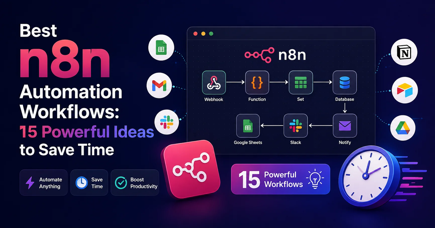 Best n8n Automation Workflows: 15 Powerful Ideas to Save Time 1 Best n8n Automation Workflows
