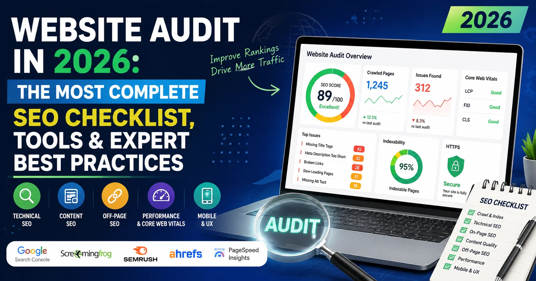 Website Audit in 2026: The Most Complete SEO Checklist, Tools & Expert Best Practices 1 Website Audit