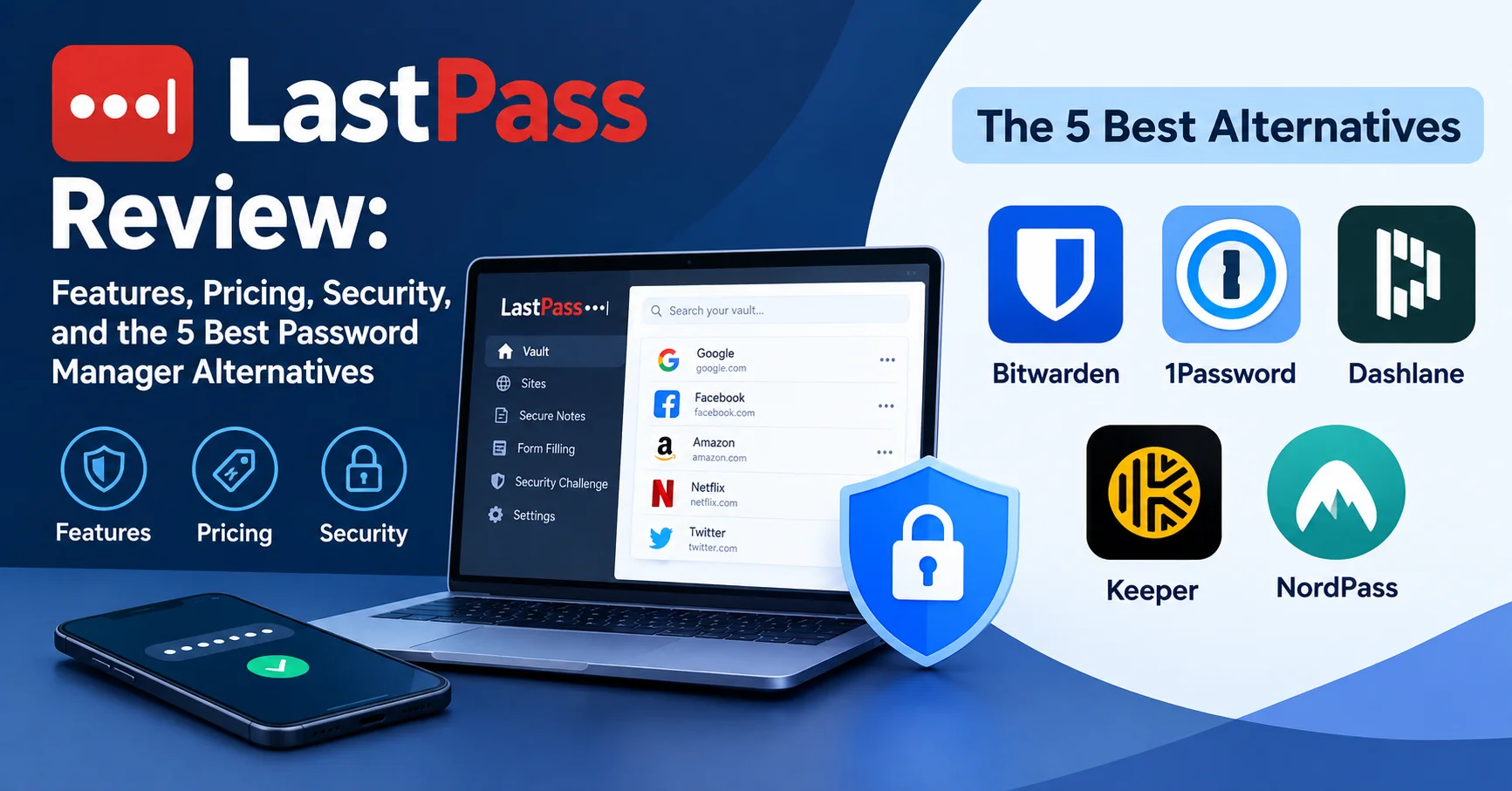 LastPass Review: Features, Pricing, Security, and the 5 Best Password Manager Alternatives 1 LastPass Review